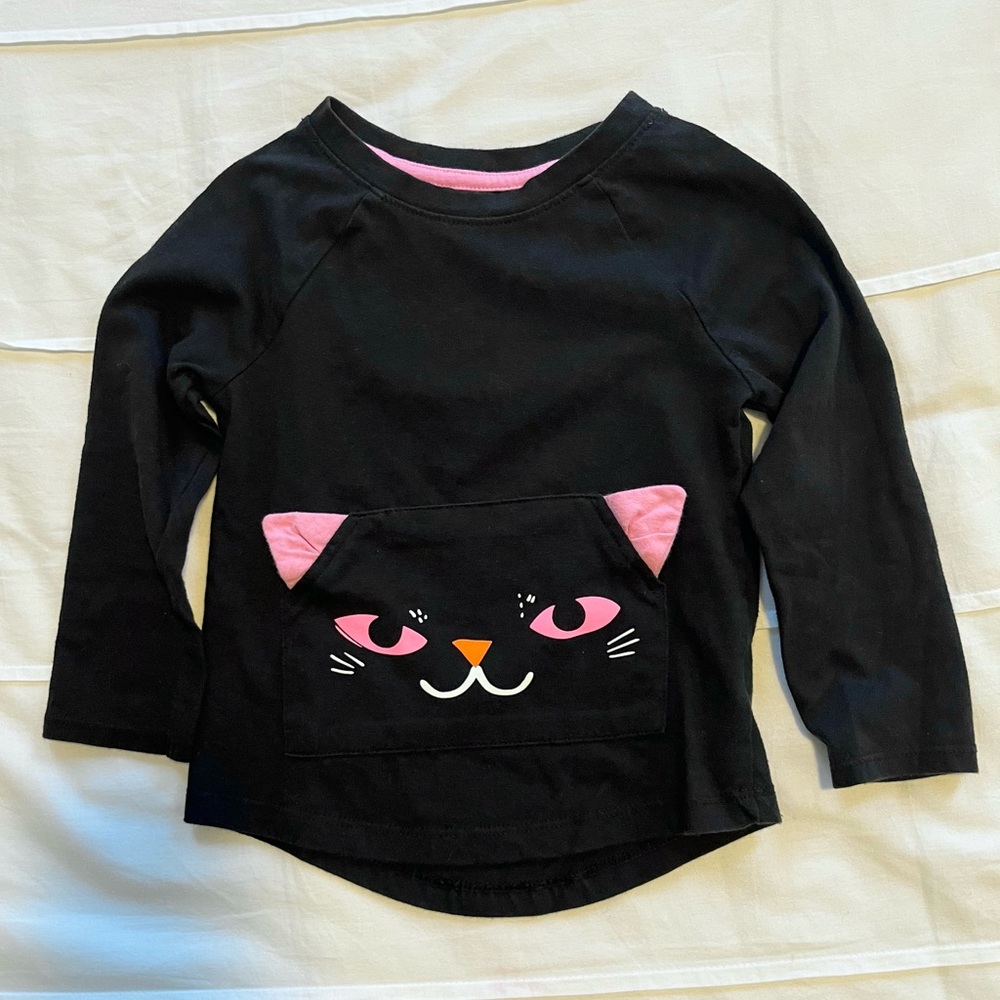 Cat & Jack Halloween Black Cat Tee